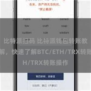 比特派扫码 比特派钱包转账教程详解，快速了解BTC/ETH/TRX转账操作