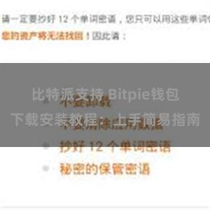 比特派支持 Bitpie钱包下载安装教程：上手简易指南