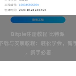 Bitpie注册教程 比特派钱包下载与安装教程：轻松学会，新手必看