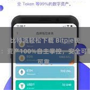 比特派轻松下载 Bitpie钱包：资产100%自主掌控，安全可靠。