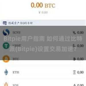 Bitpie用户指南 如何通过比特派(Bitpie)设置交易加速？