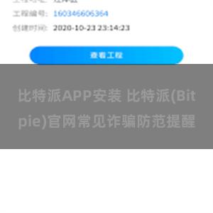 比特派APP安装 比特派(Bitpie)官网常见诈骗防范提醒