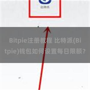 Bitpie注册教程 比特派(Bitpie)钱包如何设置每日限额？