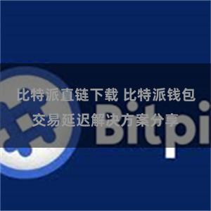 比特派直链下载 比特派钱包交易延迟解决方案分享